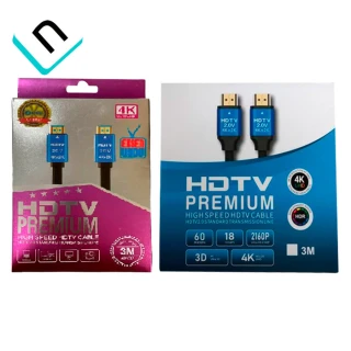 CABLE HDMI HDTV PREMIUN 4K 3M (CAJA)