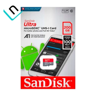 MEMORIA MICRO SD SANDISK ULTRA A1, 200GB CLASS 10