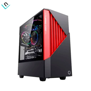 CASE GAMEMAX CONTACT COC TURBO |  ROJO, GAMER