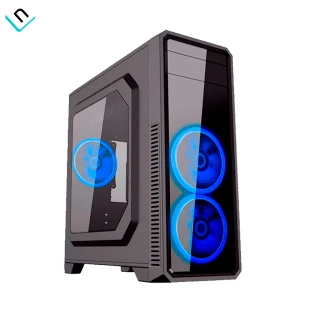 CASE GAMEMAX SHADOW G561-F | GAMER, FUENTE 400W, LED AZUL