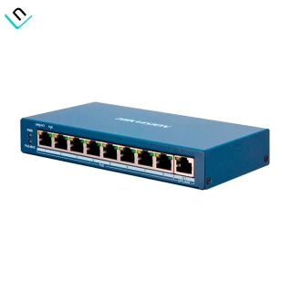SWITCH HIKVISION DS-3E1309P-EI/M | 8 PUERTOS 10/100MBPS POE, 1 PUERTO 10/100/1000 GIGA