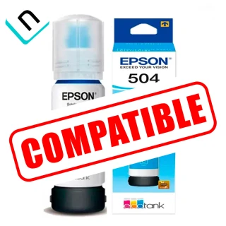 TINTA COMPATIBLE EPSON T504 | CIAN