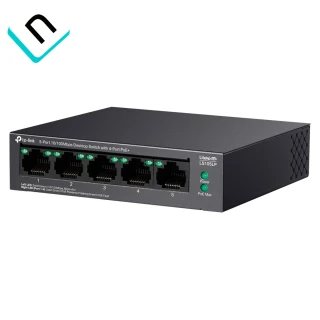 SWITCH TP-LINK LS105LP, 5 PUERTOS 10/100MBPS, POE