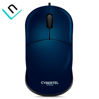 MOUSE ALAMBRICO CYBERTEL STORM CYB M103 | USB, AZUL
