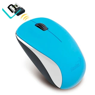 MOUSE INALAMBRICO GENIUS NX-7010 | NANO RECEPTOR USB 2.4 GHZ, CELESTE