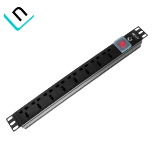 POWER RACK HORIZONTAL NEXXT PCRRMHO0815A2PE | 8 TOMACORRIENTES UNIVERSALES