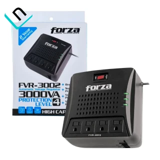 ESTABILIZADOR FORZA FZ-FVR-3002 | 3000VA-1500W, 4 TOMAS