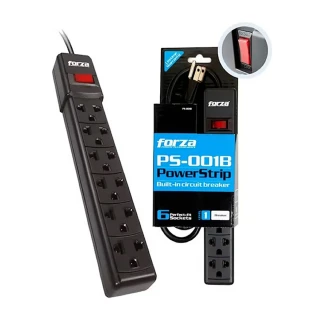 SUPRESOR DE PICOS FORZA POWERSTRIP PS-001B | 6 SALIDAS